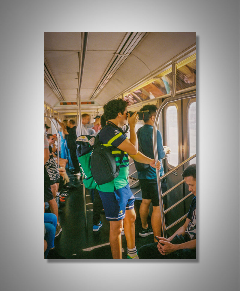 A Ball boy in the train Us open 23'