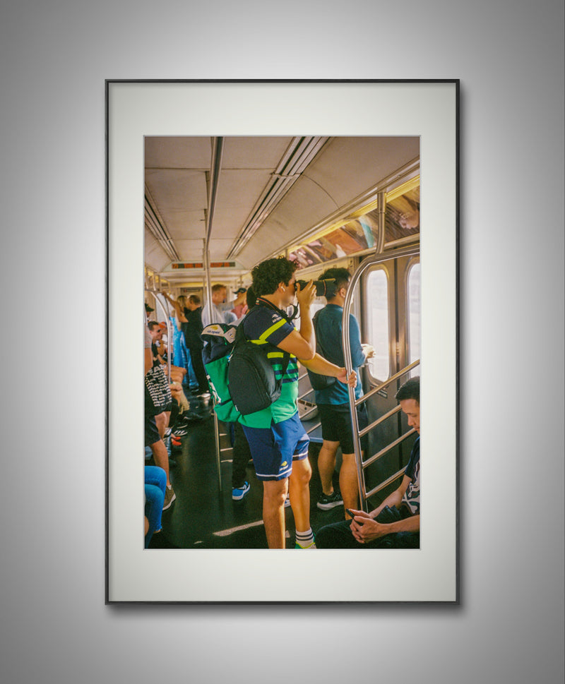 A Ball boy in the train Us open 23'