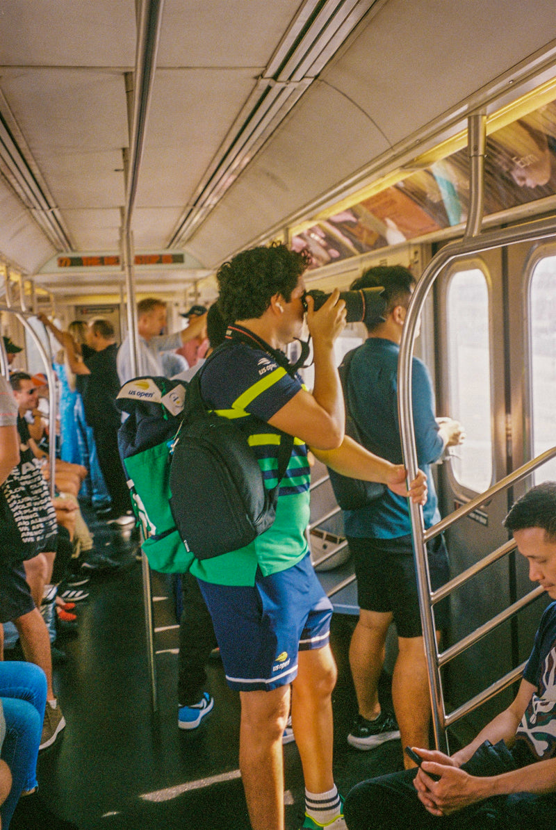 A Ball boy in the train Us open 23'