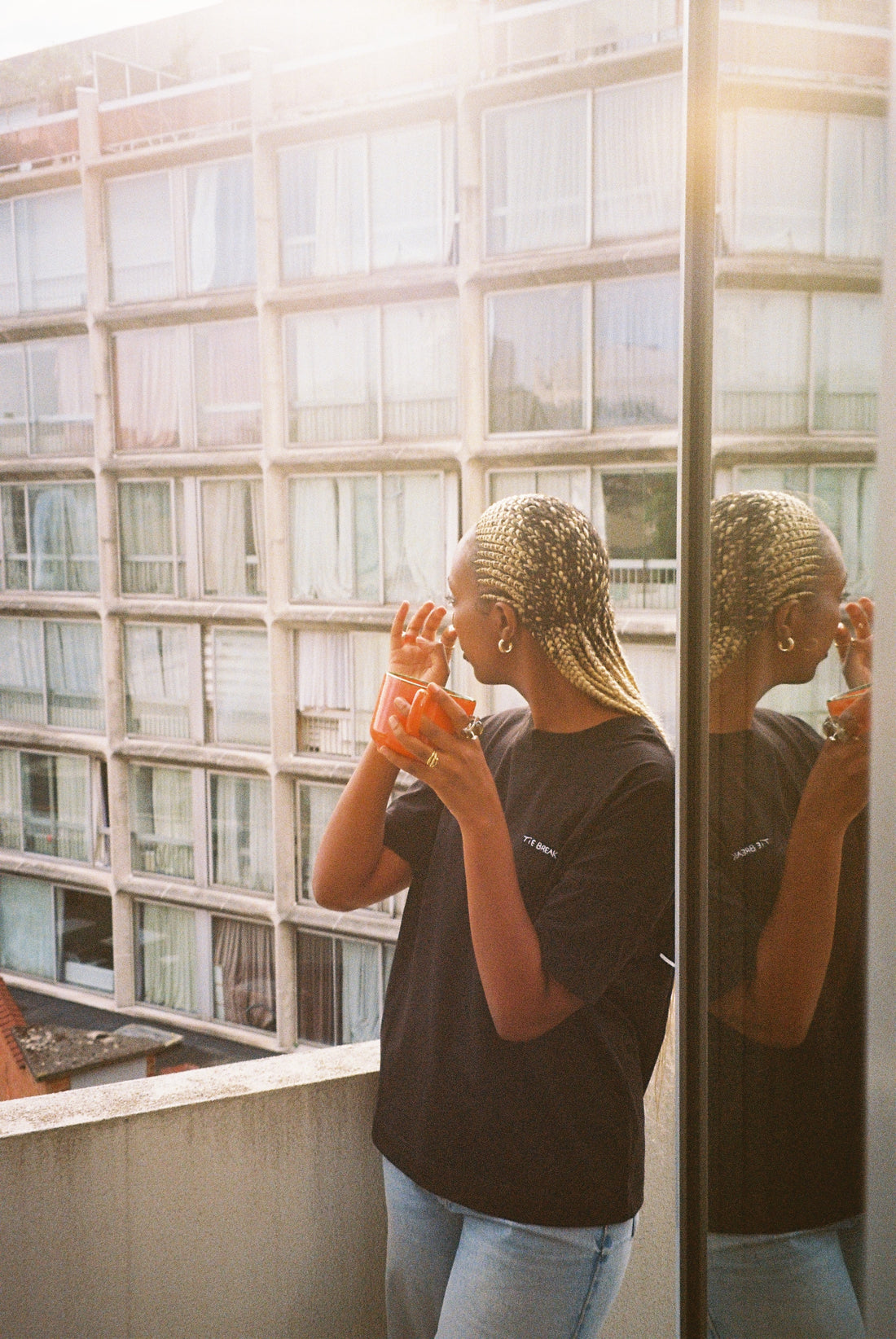 Head to head      T-shirt Noir